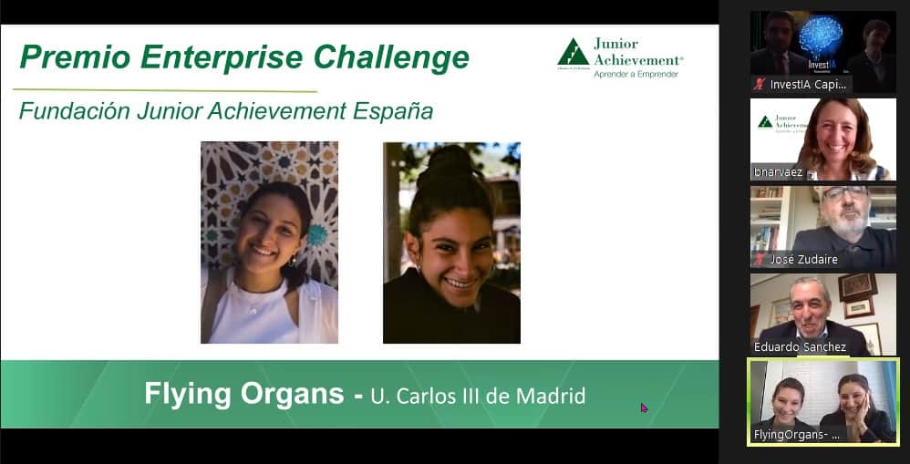 Flying Organs de la Universidad Carlos III, ganador de la XII edición de Startup Programme, representará a España en la competición europea de Junior Achievement Europe Enterprise Challenge