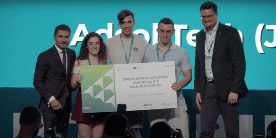 Un proyecto malagueño consigue el premio Green Manufacturing Award en Gen-E 2023, la mayor competición de emprendimiento juvenil de Europa