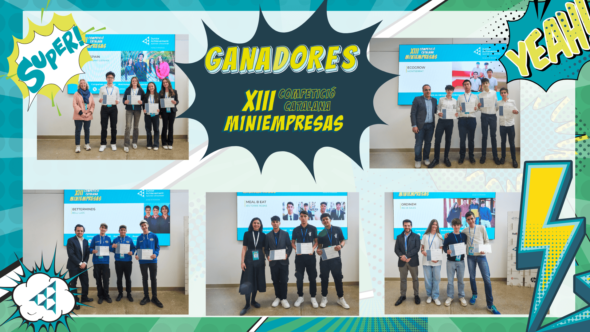 ¡Ya conocemos a las miniempresas catalanas que participarán en la Competición Nacional de Emprendimiento de Junior Achievement!