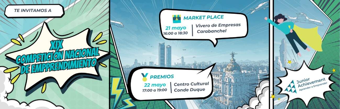 Madrid acoge a los jóvenes más emprendedores en la XIX Competición Nacional de Emprendimiento de Junior Achievement