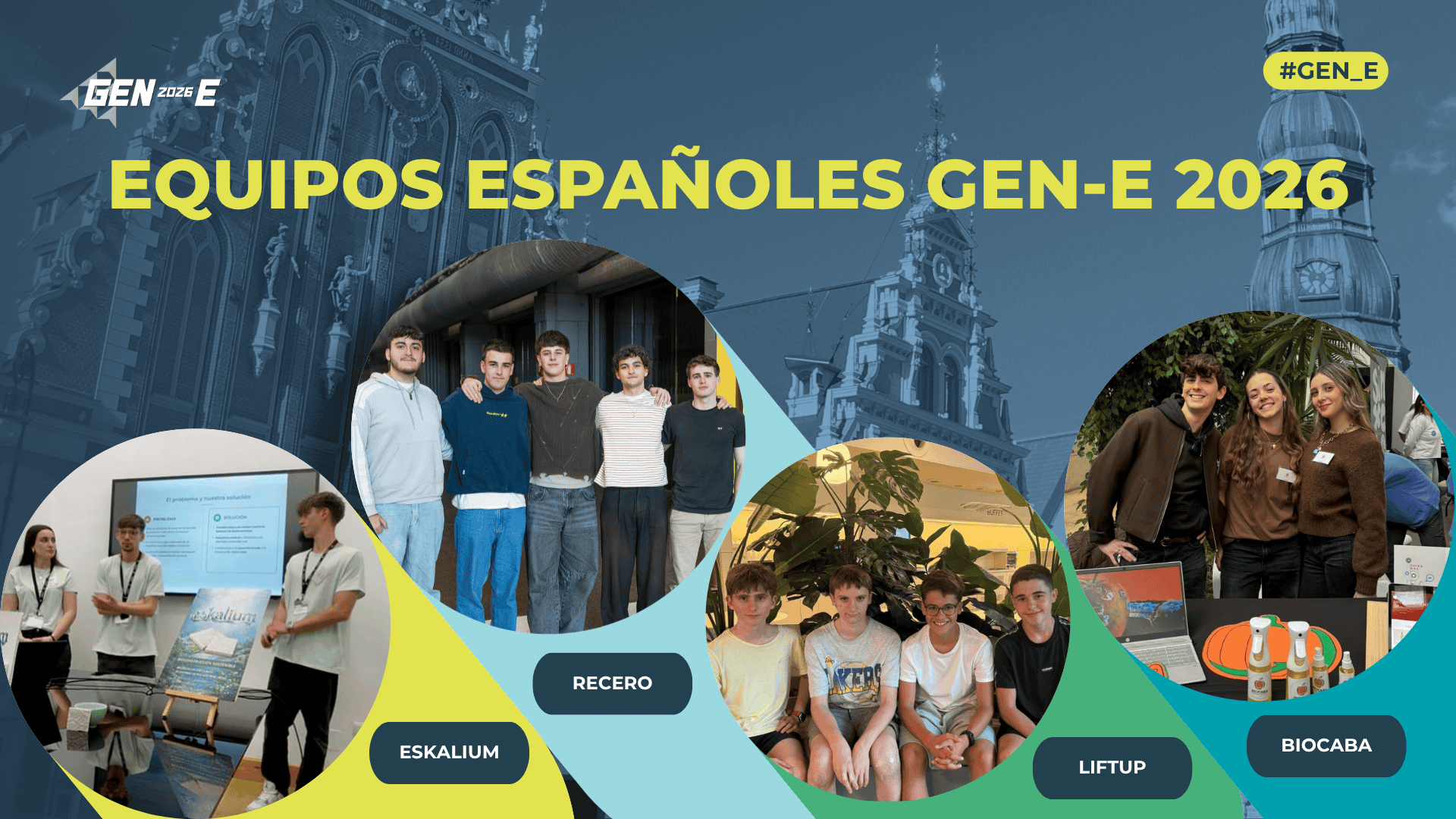 El talento emprendedor joven español se abre paso en Europa en GEN-E 2026
